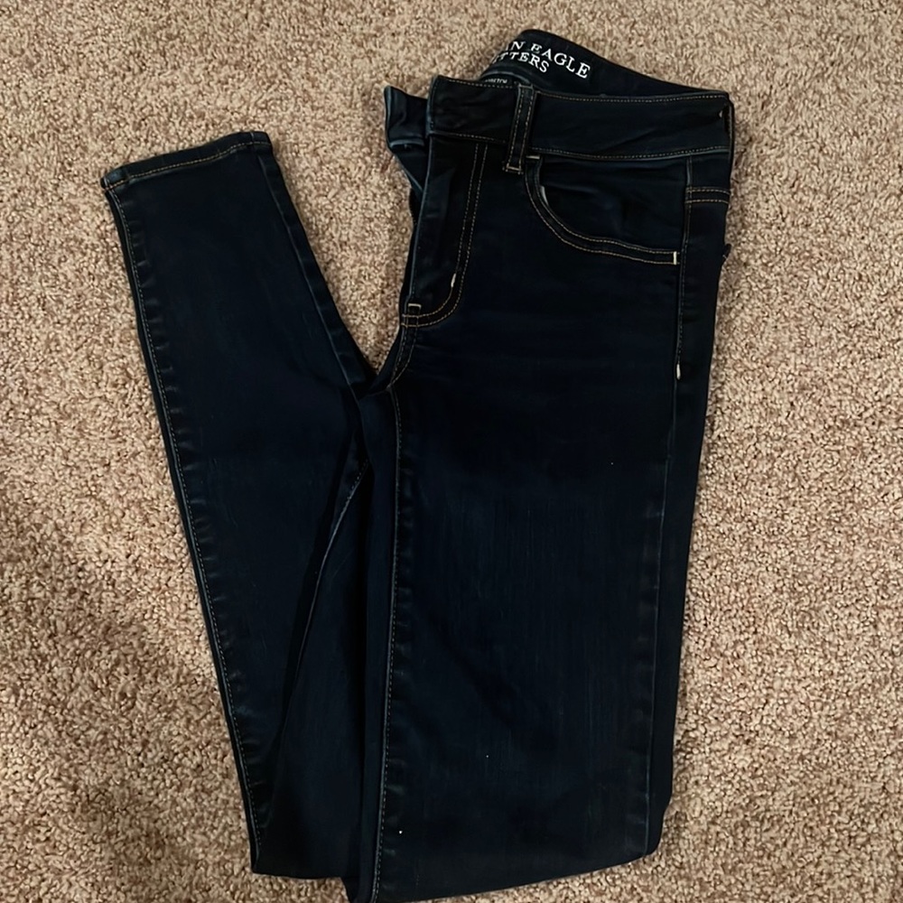 dark blue skinny jeans (jeggings)